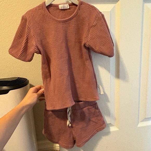 Jamie Kay Mauve Waffle Knit Set - Picture 1 of 9